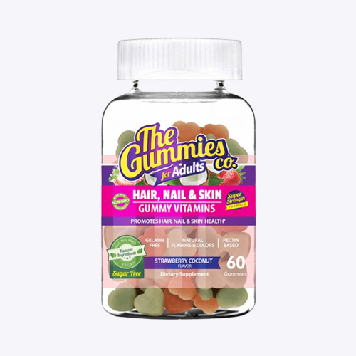 The Gummies Co. Hair, Nail & Skin Gummy For Adults - 60 Gummies