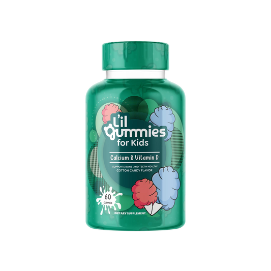 Lil Gummies Calcium & Vitamin D Gummies - 60's Pack Size