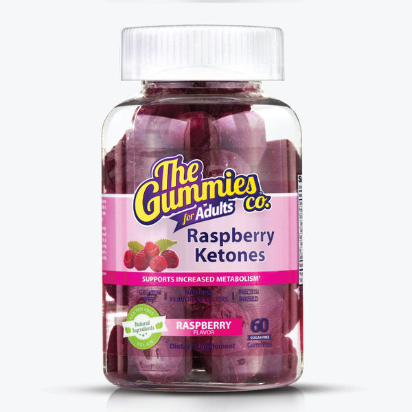 The Gummies Co. Raspberry Ketones | Sugar Free Raspberry Flavor - 60 Gummies