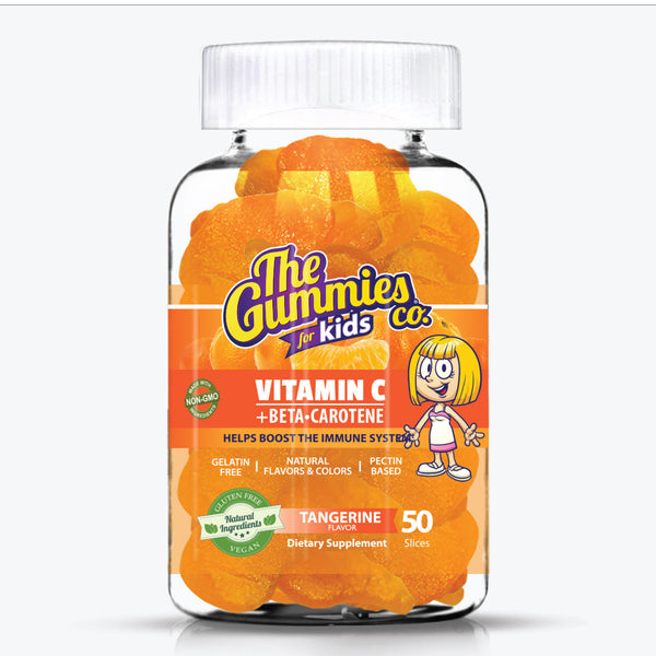 The Gummies Co. For Kids® Vitamin C + Beta Carotene Tangerine Flavor - 50 Gummies