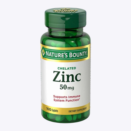 Nature's Bounty Chelated Zinc 50mg- 100 Caplets