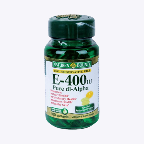 Nature's Bounty Vitamin E-400 IU - 100 Softgels