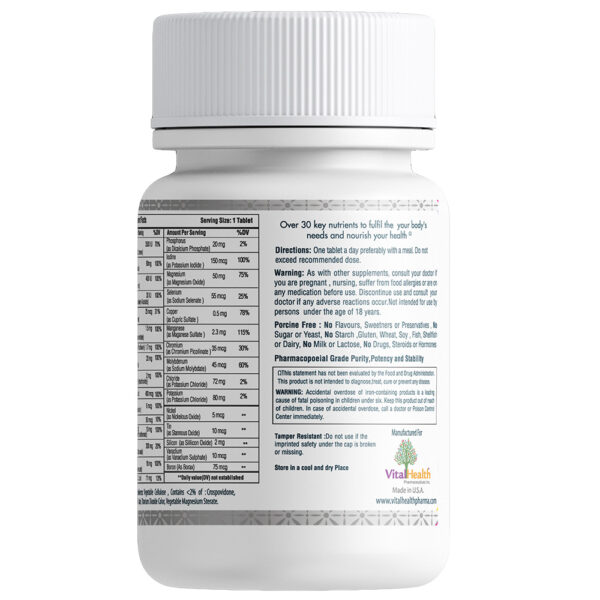 Vital Health Ultravim-M (Multivitamin and Mineral Formula) – 100 Tablets