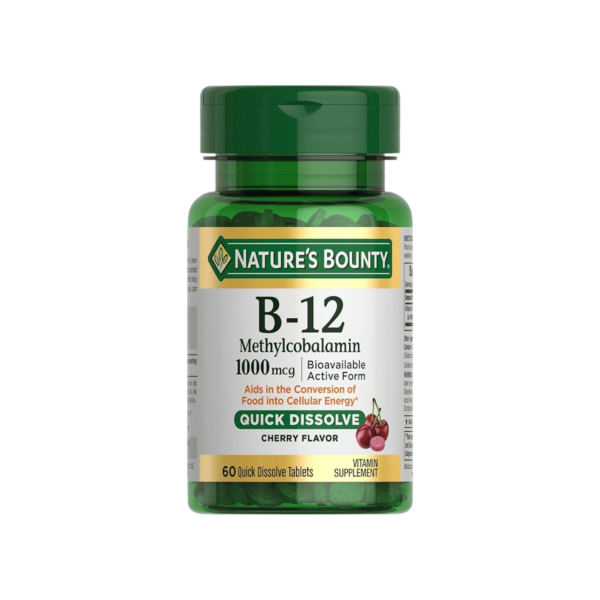 Nature’s Bounty Vitamin B-12 Quick Dissolve Tablets 1000mcg