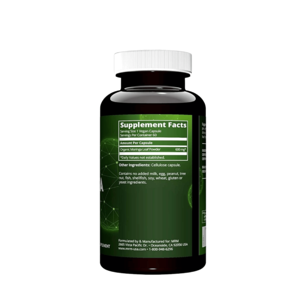 MRM Nutrition Moringa Leaf Capsules 600mg