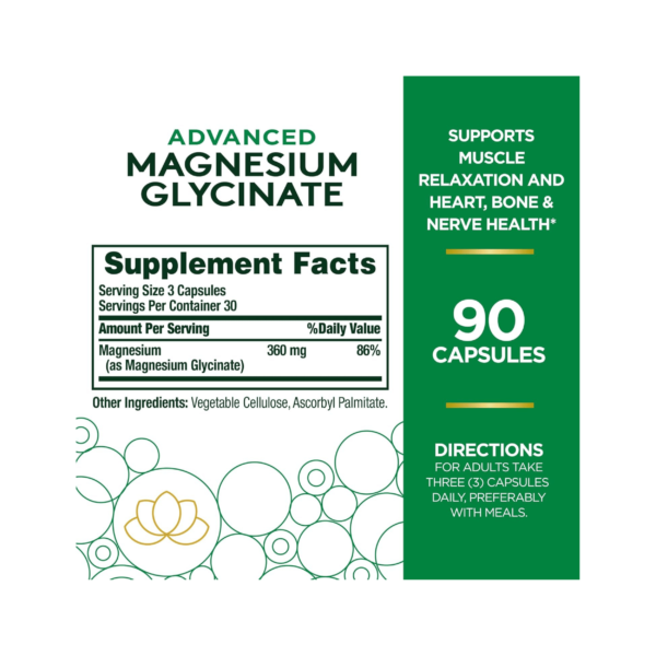 Nature’s Bounty High Absorption Magnesium Glycinate