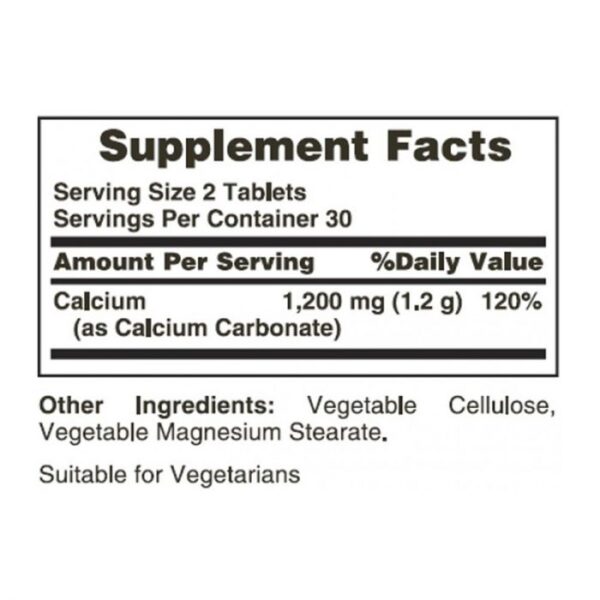 Nature’s Bounty Calcium 600mg Tablets
