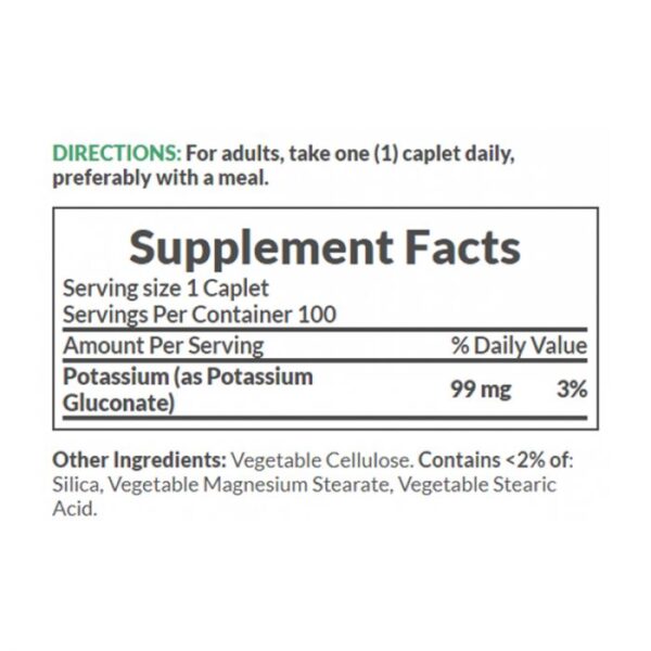 Nature’s Bounty Potassium 99 mg Caplets